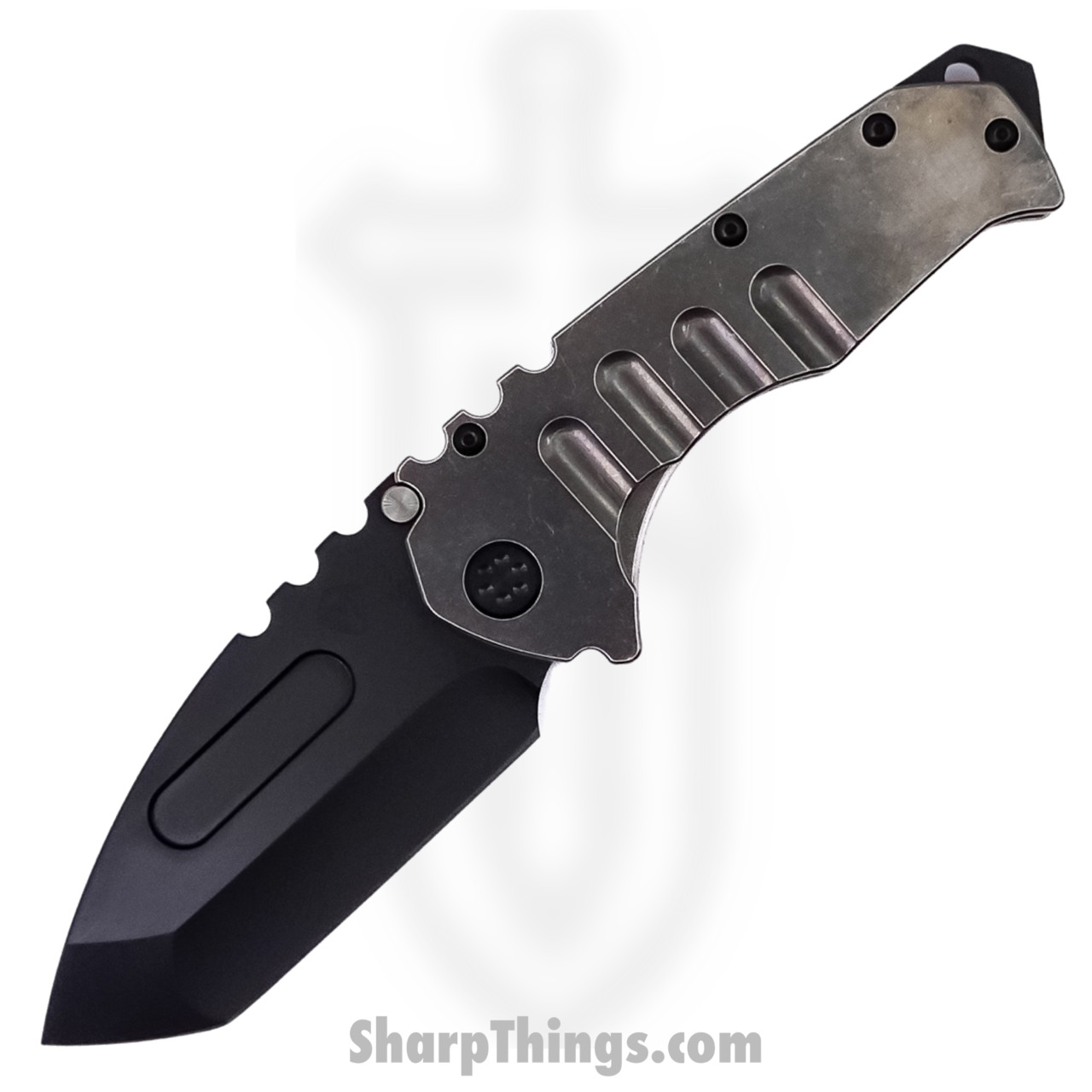 Medford Knife - MK012MPT-01TM-TPCP-BP - Praetorian "T" MagnaCut Tanto Folding Knife - Black
