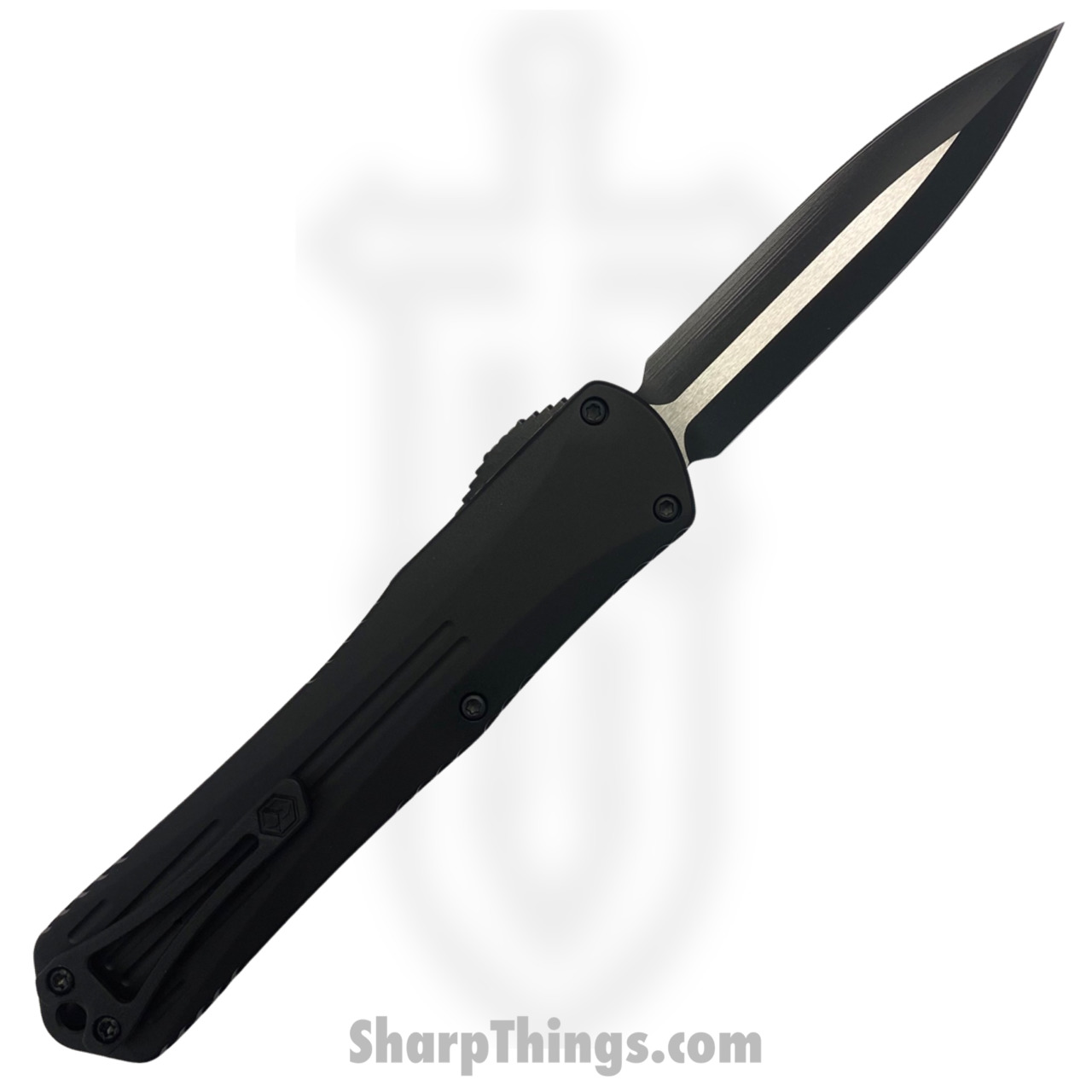 Heretic Knives - MXH032-10A - Manticore X - OTF Auto - S35VN Two Tone Dagger - 6061-T6 Aluminum - Black