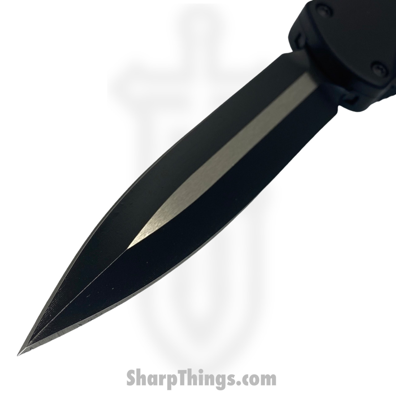 Heretic Knives - MXH032-10A - Manticore X - OTF Auto - S35VN Two Tone Dagger - 6061-T6 Aluminum - Black - Image 2