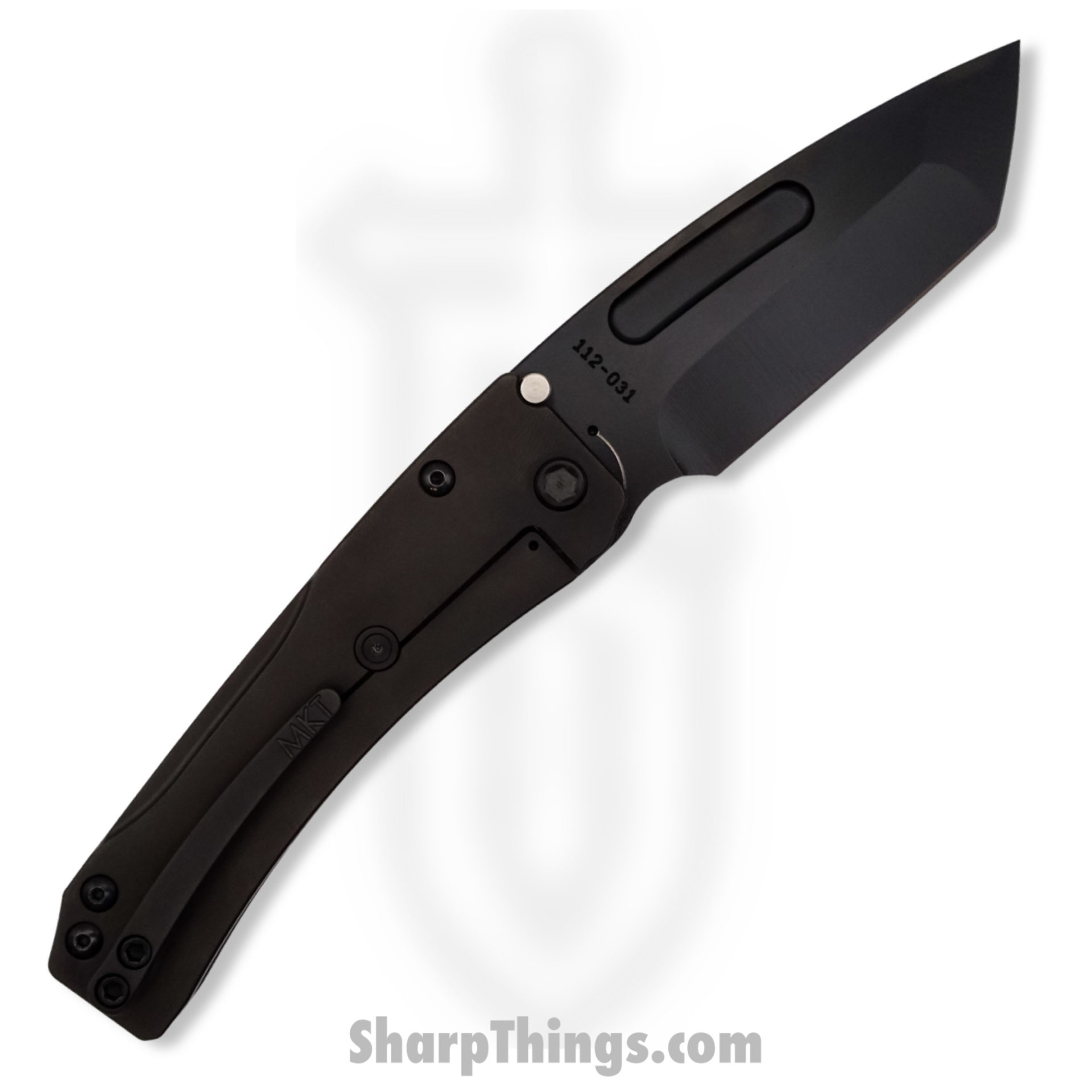 Medford Knife - MK201MPT-30PV-TPCP-Q4 - Slim Midi Marauder Magna Cut - PVD Tanto Knife - Black - Image 2