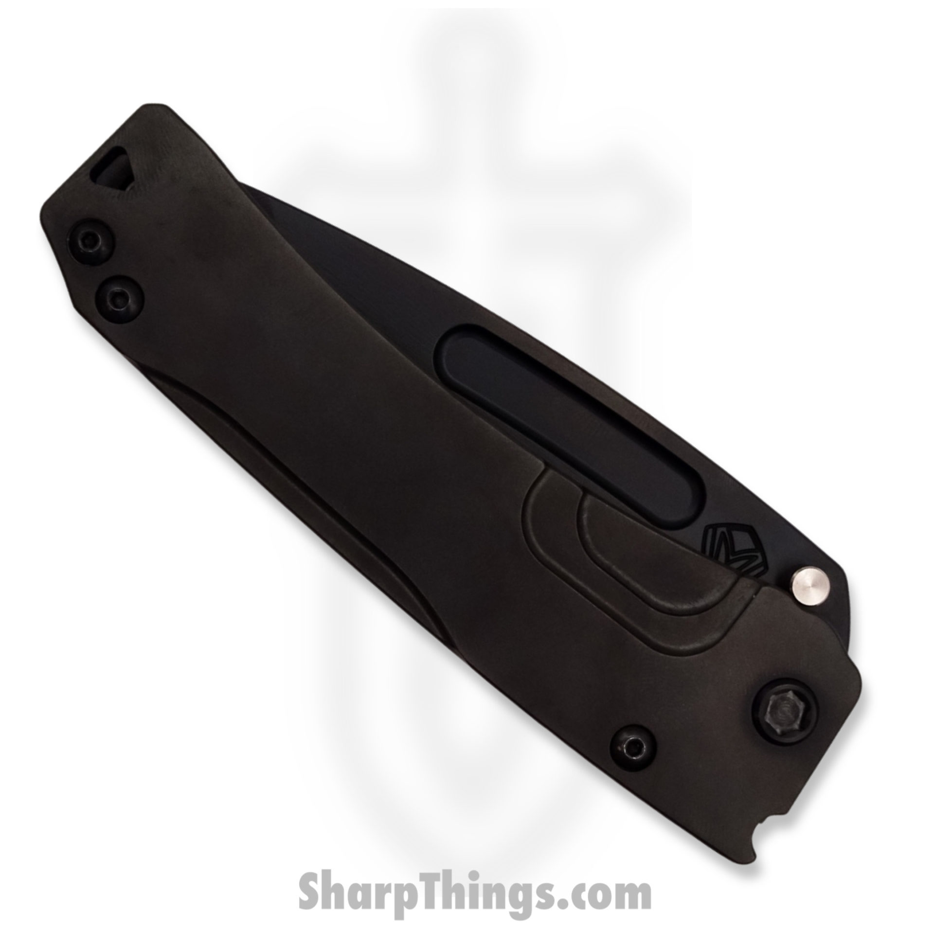 Medford Knife - MK201MPT-30PV-TPCP-Q4 - Slim Midi Marauder Magna Cut - PVD Tanto Knife - Black - Image 4