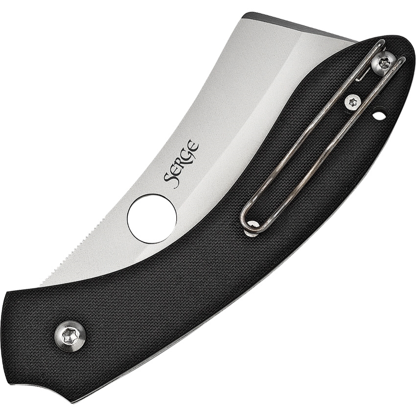 Spyderco - SC177GP - Roc - Folding Knife - VG-10 Blasted Cleaver - G10 - Black - Image 3