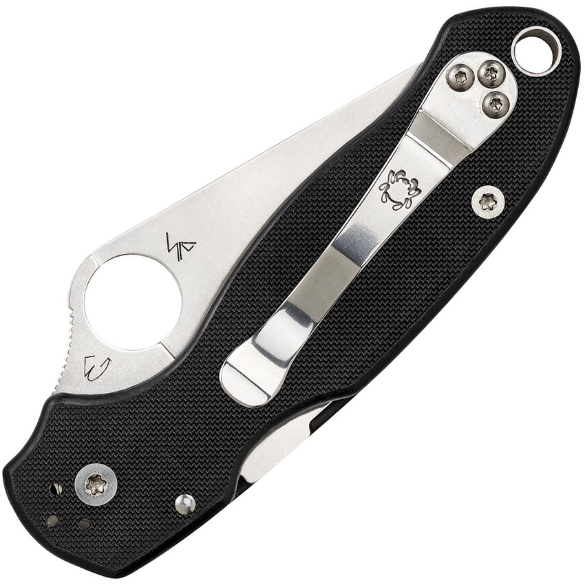Spyderco - SC223GP - Para Military 3 - Folding Knife - S45VN Satin Clip Point - G10 - Black - Image 7