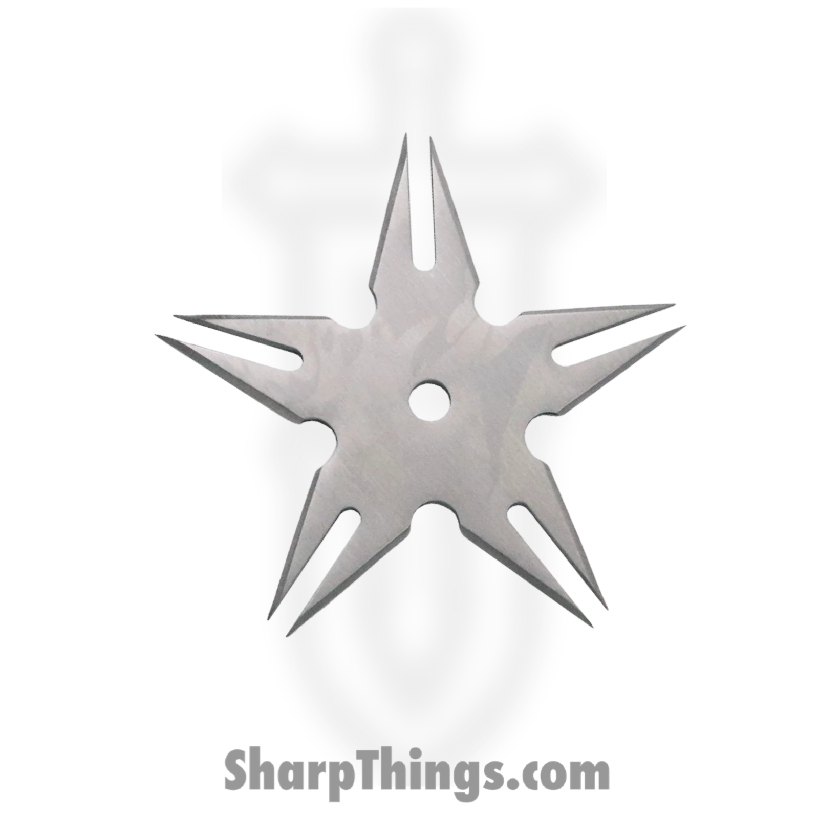 VOC - TS-9108-SL - 3 Piece Throwing Star Set with Case - Silver - Image 2