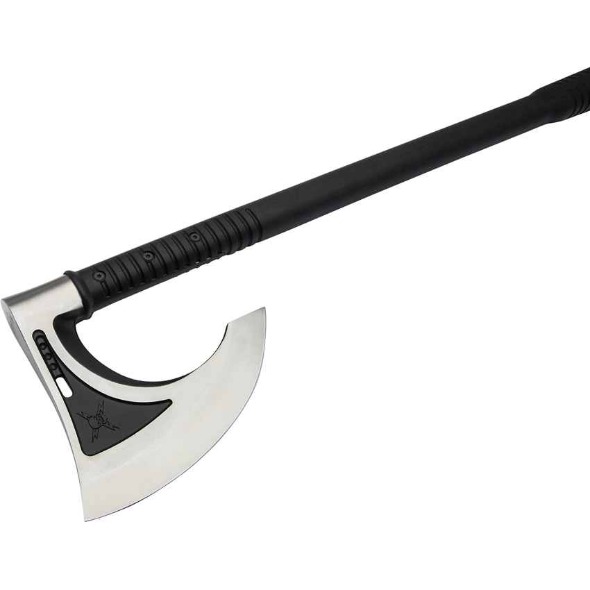 United Cutlery - UC3457 - M48 Viking Axe - Fixed Blade Knife - 3Cr13 Two Tone Black Satin - FRN - Black - Image 6
