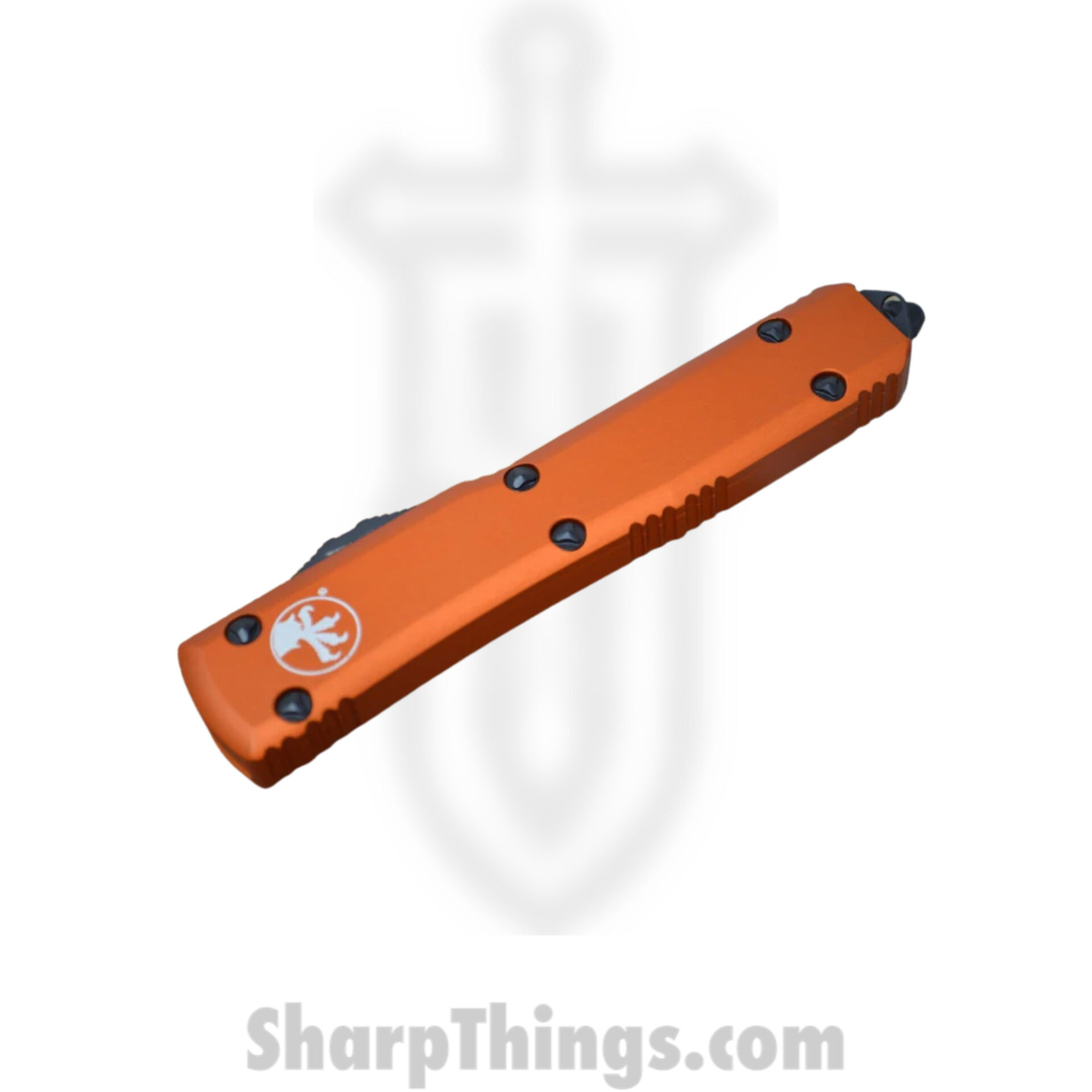 Microtech - 120-1OR - Ultratech - OTF Auto - Elmax Two Tone Bayonet - 6061-T6 Aluminum - Orange - Image 3