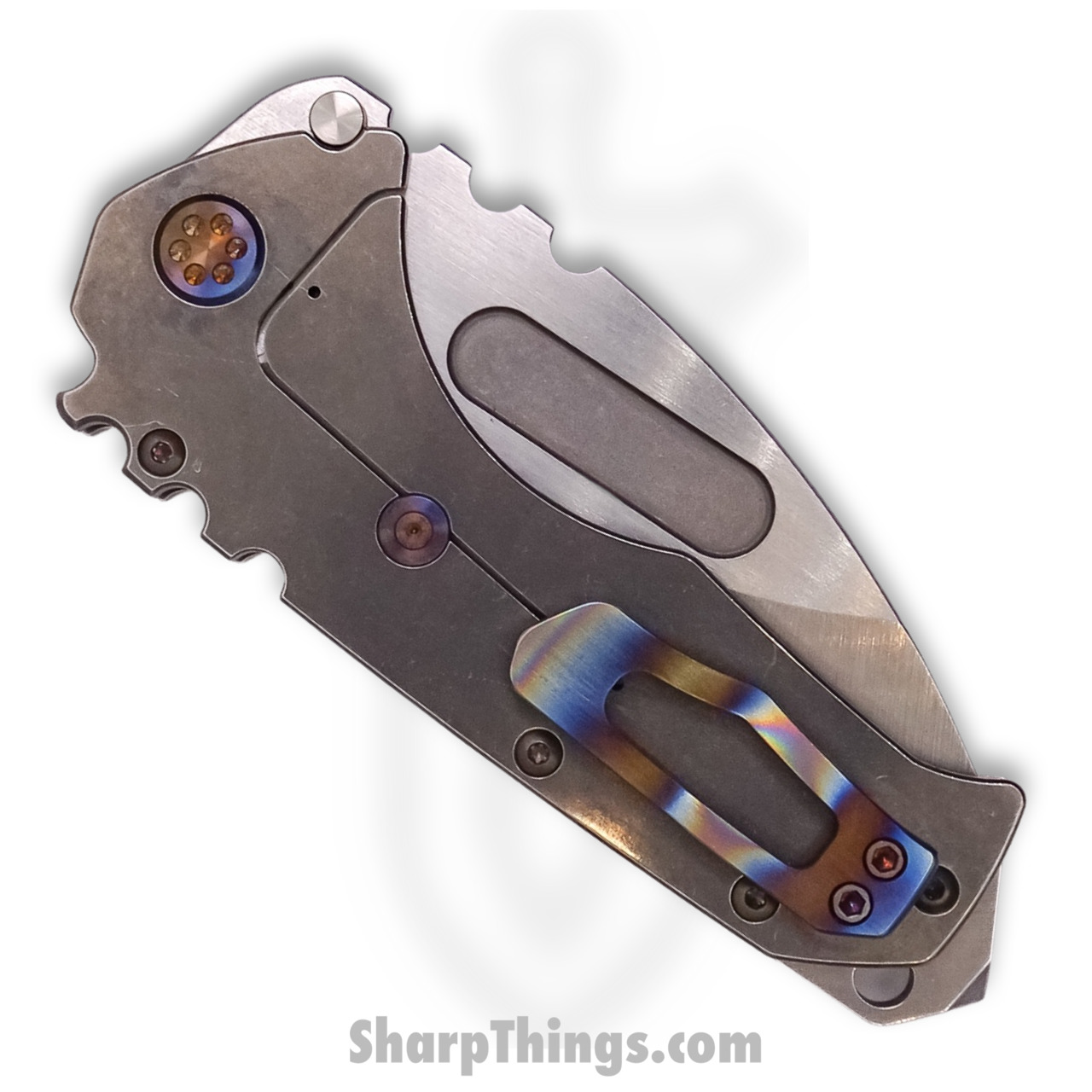 Medford Knife - MK012MTD-01TM-TFCF-BN - Praetorian "T" Drop Point Folder - Magnacut Tumbled - Image 5