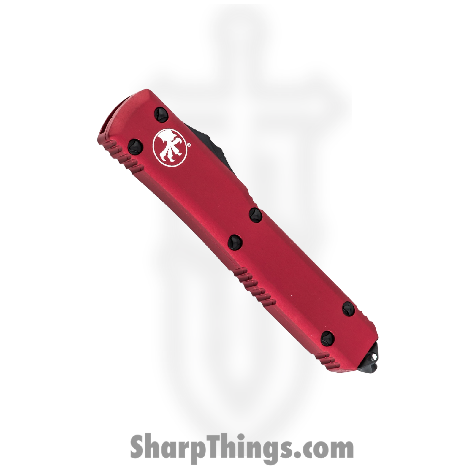 Microtech - 122-1RD - Ultratech - OTF Auto - Elmax, M390, 204P Coated Dagger - 6061-T6 Aluminum - Red - Image 4