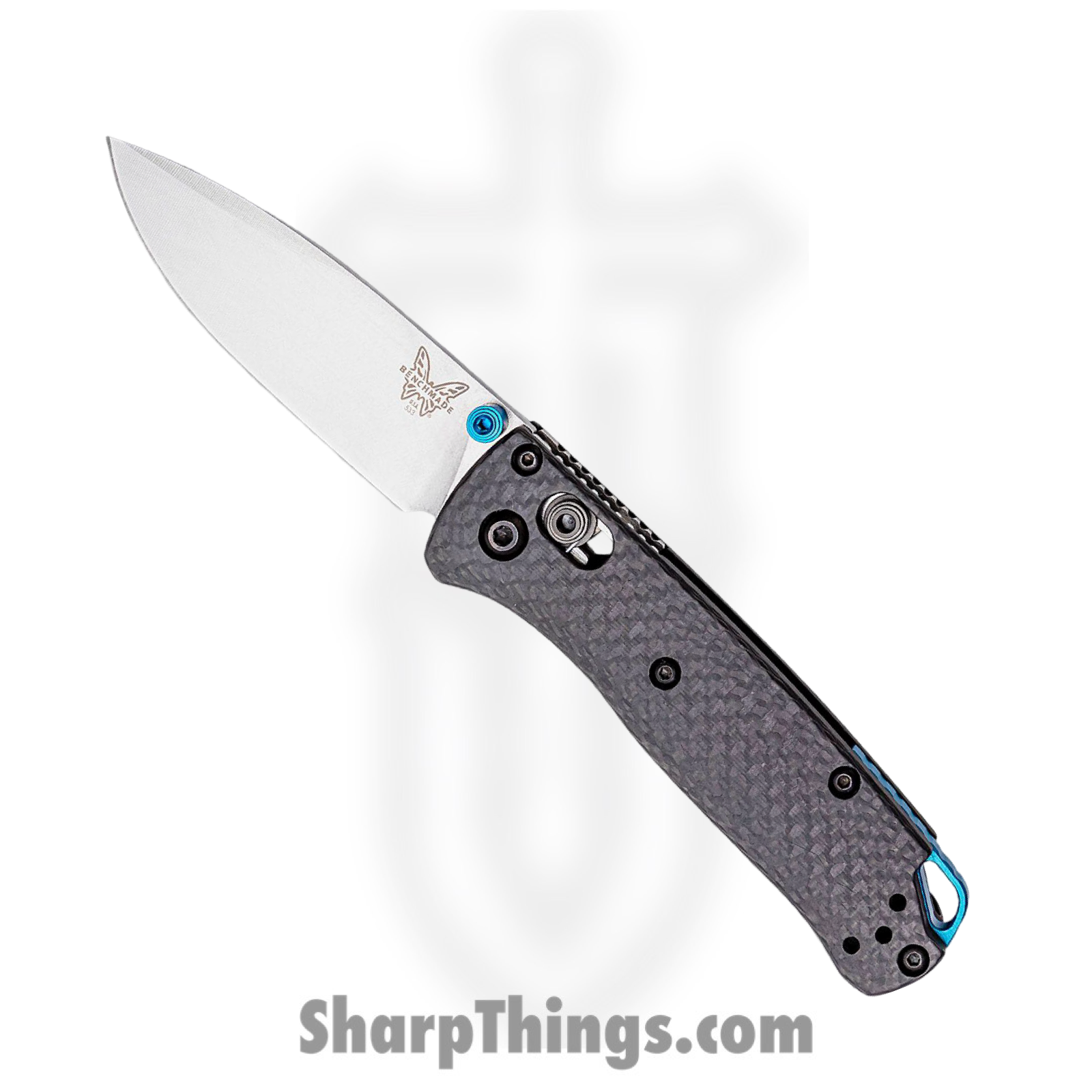 Benchmade - 533-3 - Mini Bugout - Folding Knife - S30V Satin Drop Point - Carbon Fiber - Black