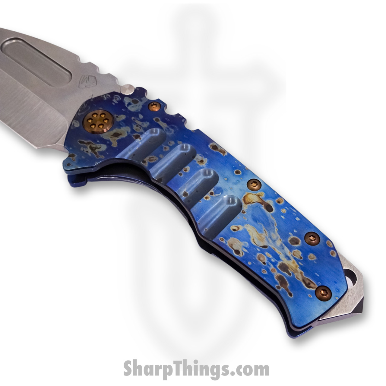 Medford Knife - MK012MTT-03A2-T1CF-BN - Praetorian "T" Tanto Folder - Magnacut Tumbled - Galaxy - Image 4