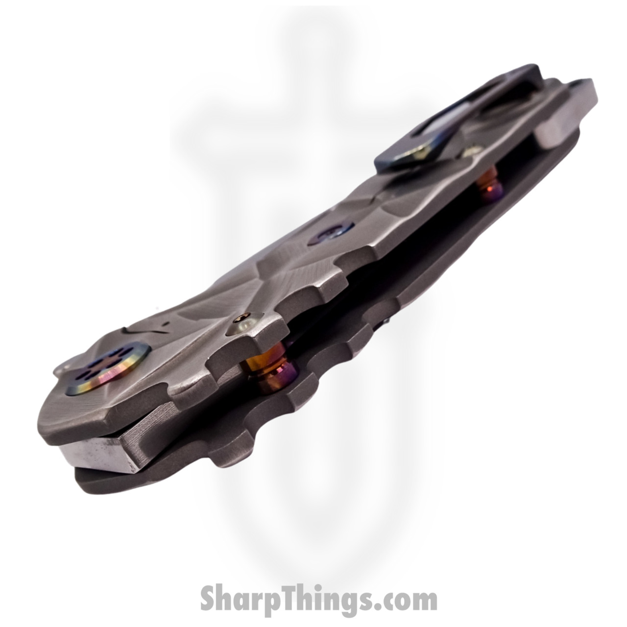 Medford Knife - MK012MTT-01TM-TSCS-BN - Praetorian "T" Tanto Folder - Magnacut Tumbled - Stained Glass - Image 2