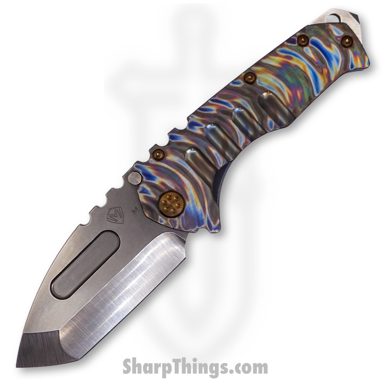 Medford Knife - MK012MTT-03A2-T1CF-BN - Praetorian "T" Tanto Folder - Magnacut Tumbled - Tsunami