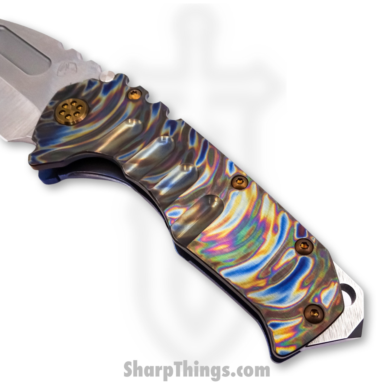Medford Knife - MK012MTT-03A2-T1CF-BN - Praetorian "T" Tanto Folder - Magnacut Tumbled - Tsunami - Image 3