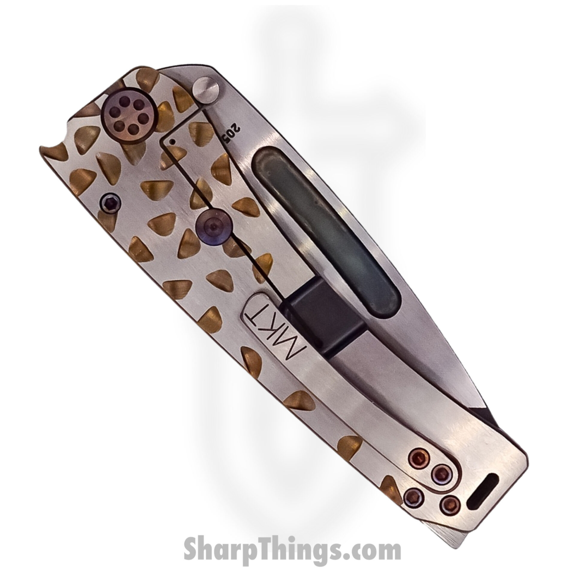 Medford Knife - MK045SVT-39A5-TACA-BN - Marauder-H Vulcan/Satin Tanto - S35VN - Bronze/Violet Falling Leaf - Image 4