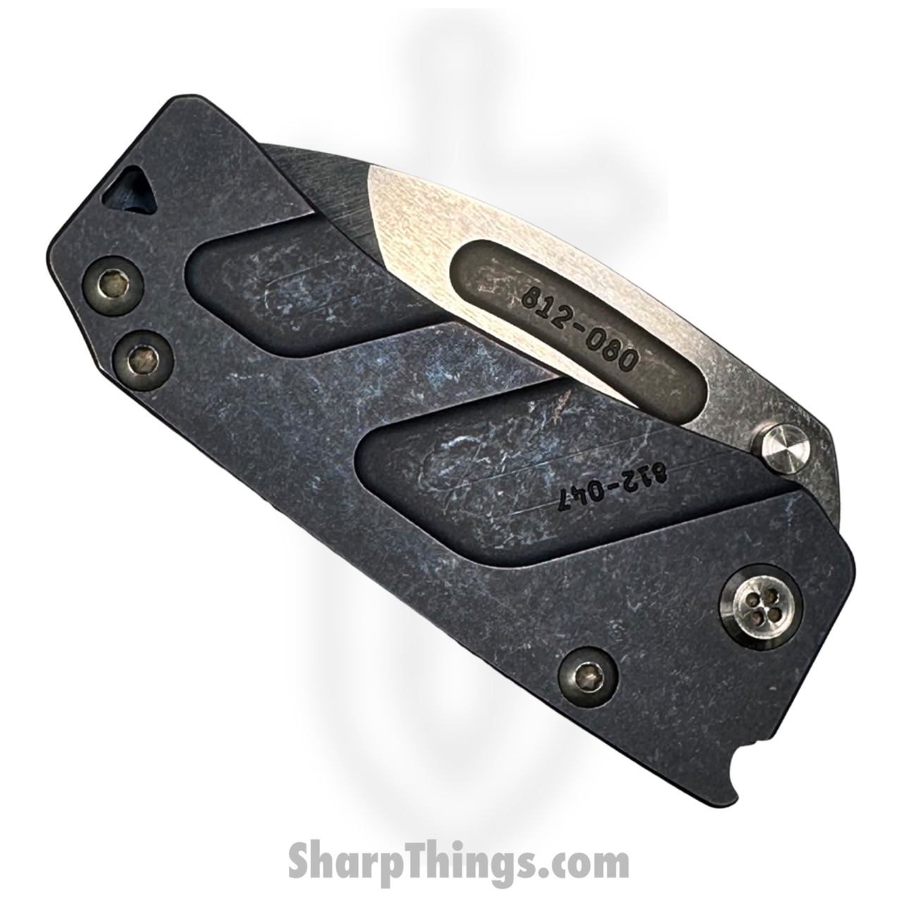 Medford Knife - Pre Owned - MK203ST-37A2 - Der Hund (Hunden) - Tumbled - S35VN - Ano Blue - Image 3
