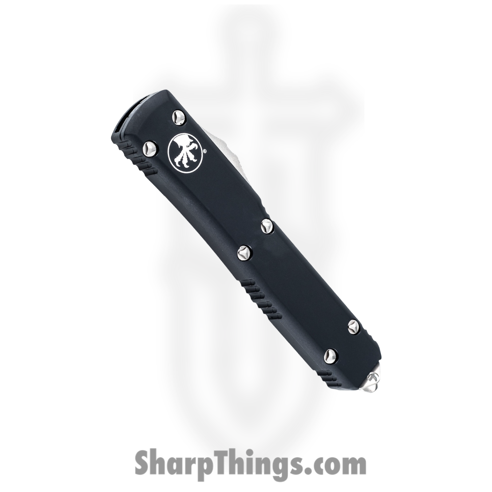 Microtech - 120-4 - Ultratech - OTF Auto - Elmax, M390, 204P Satin Bayonet - 6061-T6 Aluminum - Black - Image 4