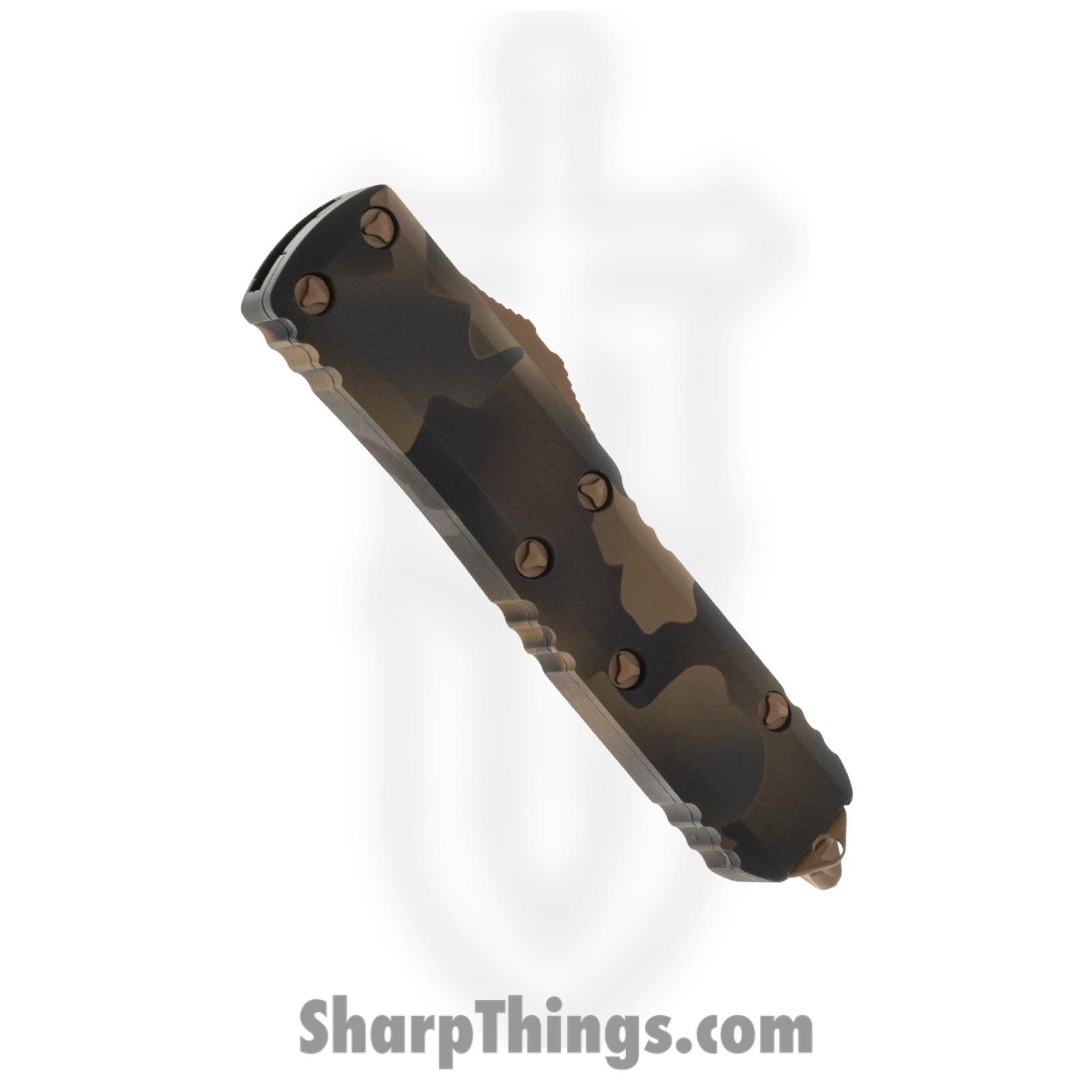 Microtech - 233-3CCS - UTX-85 - OTF Auto - Elmax, M390, 204P Coated Tanto - 6061-T6 Aluminum - Coyote Camo - Image 3