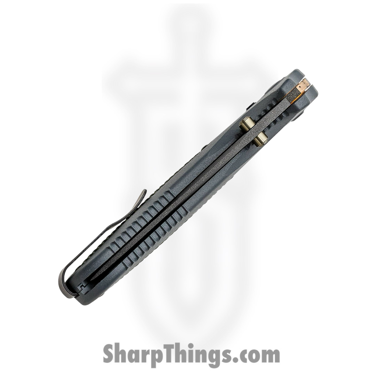 Benchmade - 430SBK - Redoubt - Folding Knife - D2 Coated Drop Point P/S - Grivory - Gray Green - Image 4