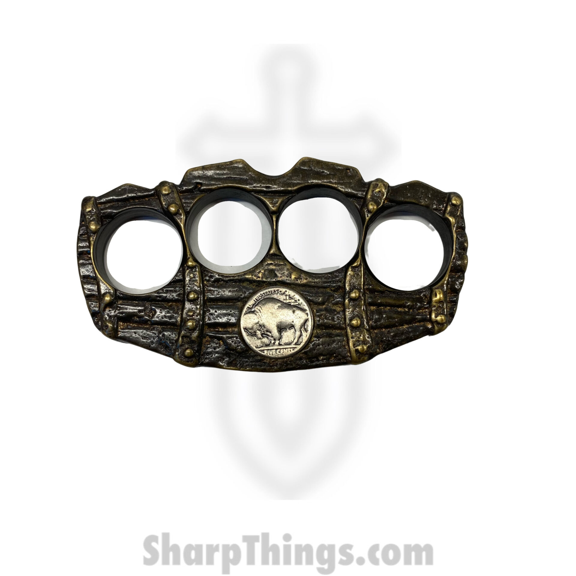 Heavy Barrel Designs - BrlCstBufNic - Barrel Casted - Buffalo Nickle inlay