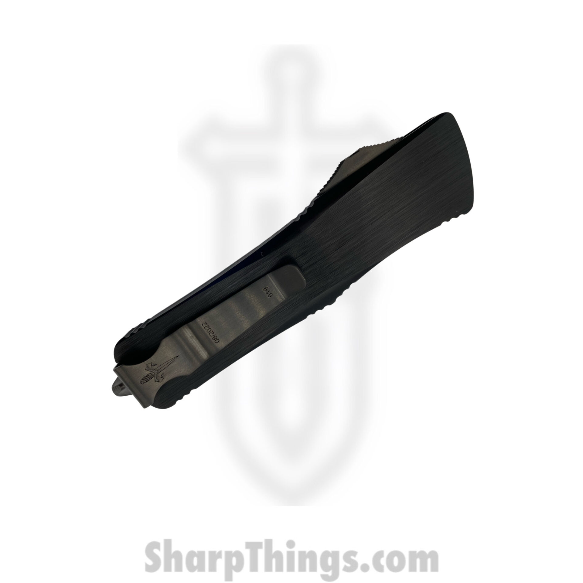 Microtech - 319-MCK Troo - Marfione Custom Troodon - DLC Diamondwash Recurve - Hefted Black - DLC Ringed HW - Image 5