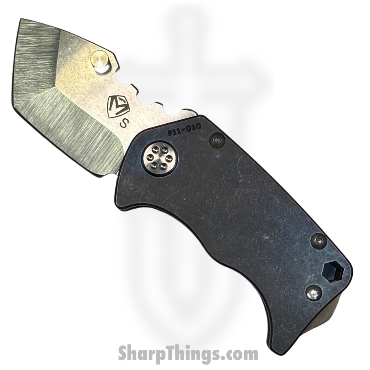 Medford Knife - Pre Owned - MK010STT-37A2-TSCS-BP - Panzer - S35VN - Tum Tanto - Blue Ano