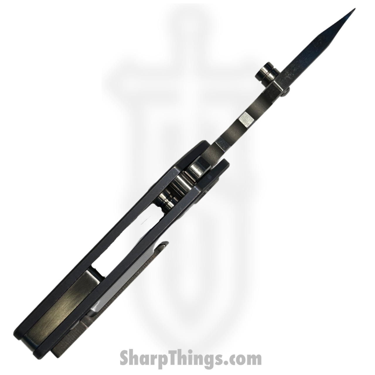 Medford Knife - Pre Owned - MK010STT-37A2-TSCS-BP - Panzer - S35VN - Tum Tanto - Blue Ano - Image 3