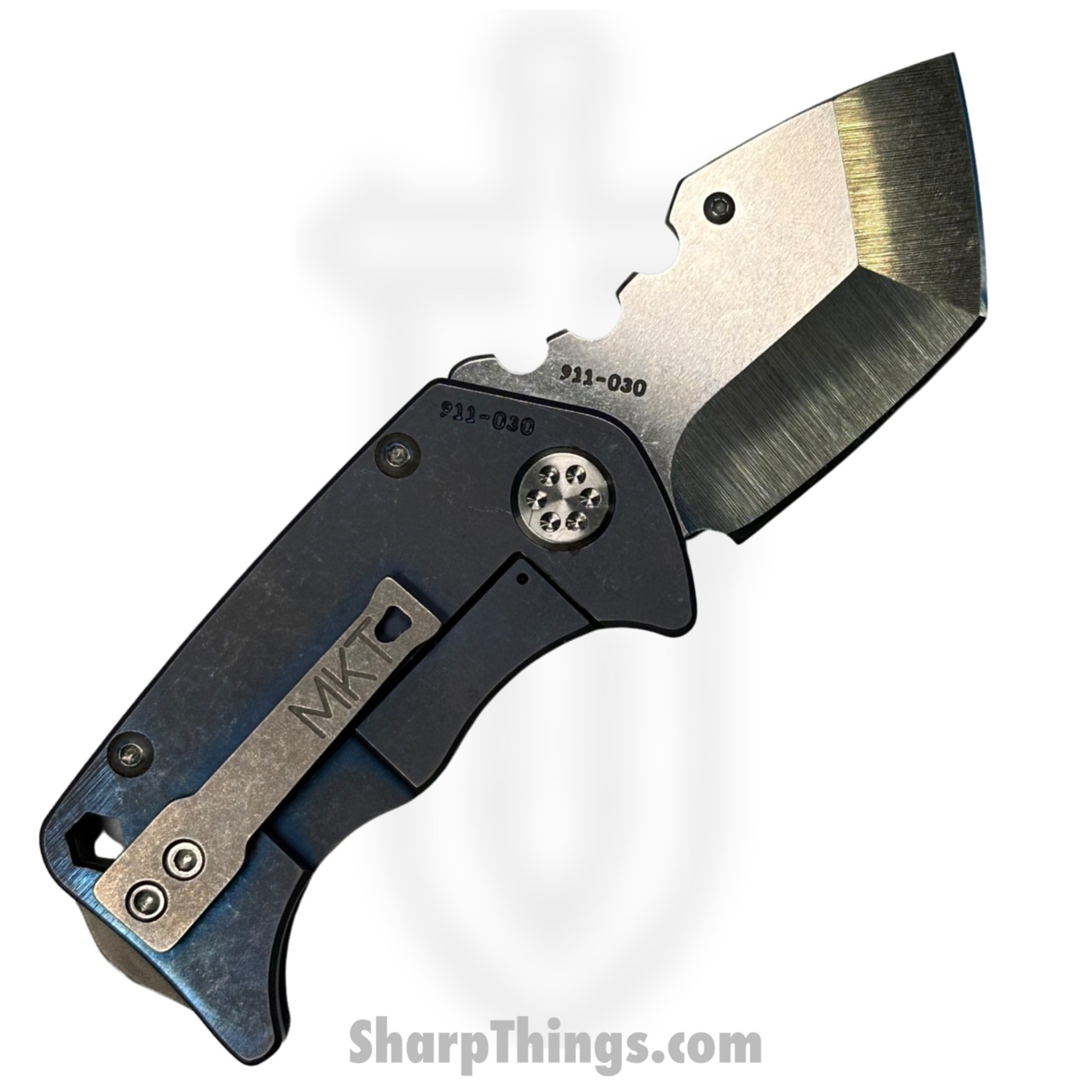 Medford Knife - Pre Owned - MK010STT-37A2-TSCS-BP - Panzer - S35VN - Tum Tanto - Blue Ano - Image 2