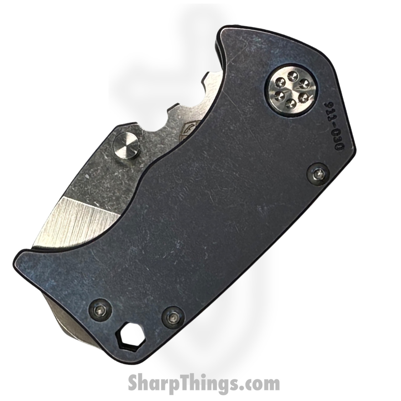 Medford Knife - Pre Owned - MK010STT-37A2-TSCS-BP - Panzer - S35VN - Tum Tanto - Blue Ano - Image 5