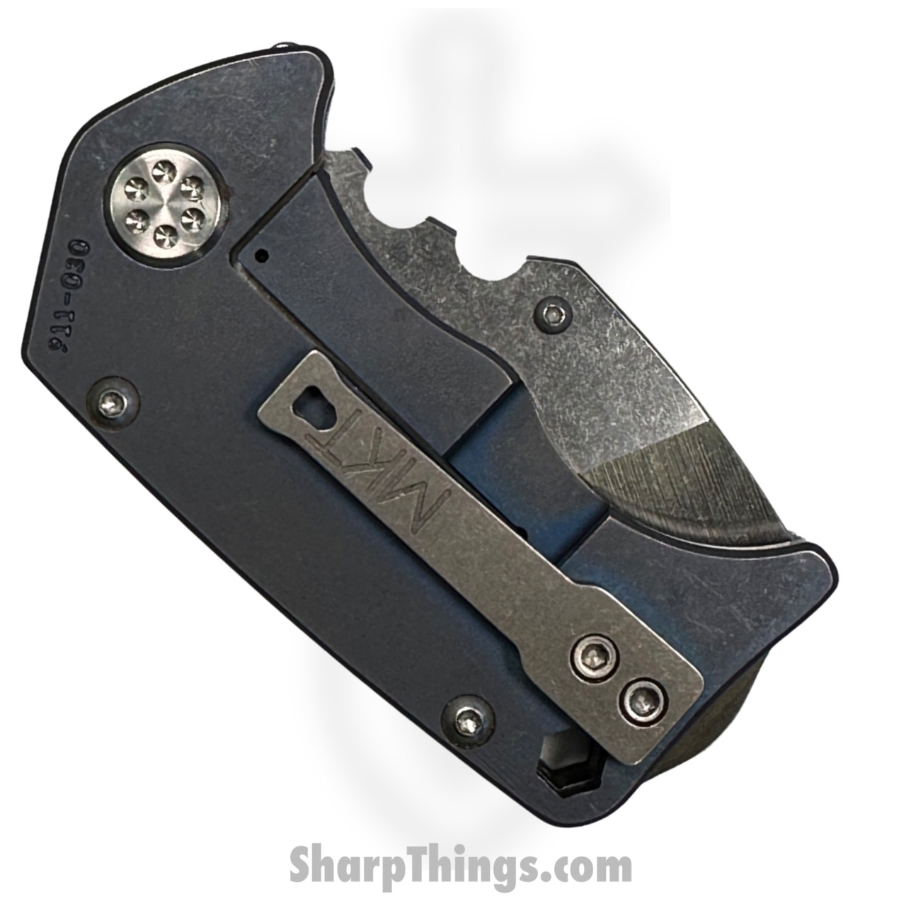 Medford Knife - Pre Owned - MK010STT-37A2-TSCS-BP - Panzer - S35VN - Tum Tanto - Blue Ano - Image 4