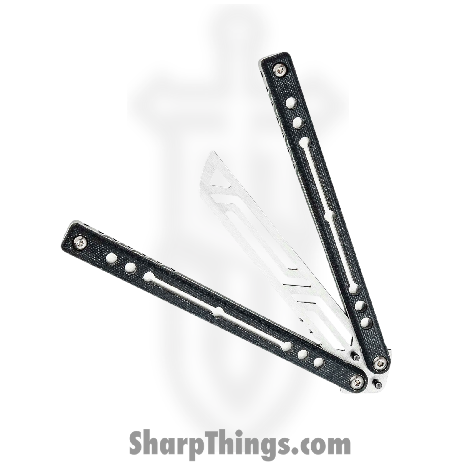 Squid Industries - Nautilus V2 - Balisong Trainer - Silver - Image 2