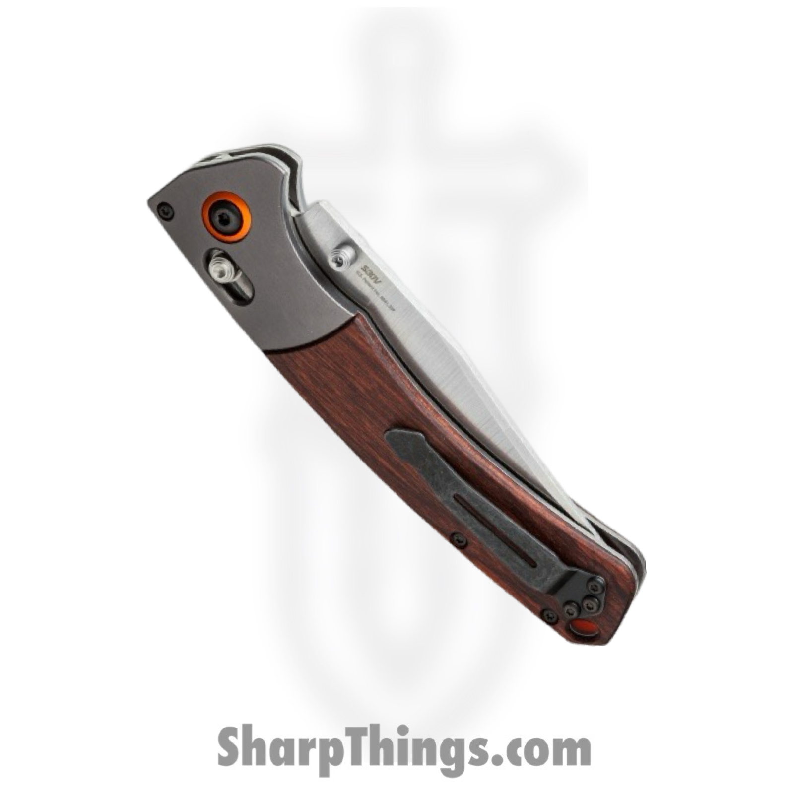 Benchmade - 15080-2 - Crooked River - Folding Knife - CPM S30V Satin Clip Point - Dymondwood - Brown - Image 3