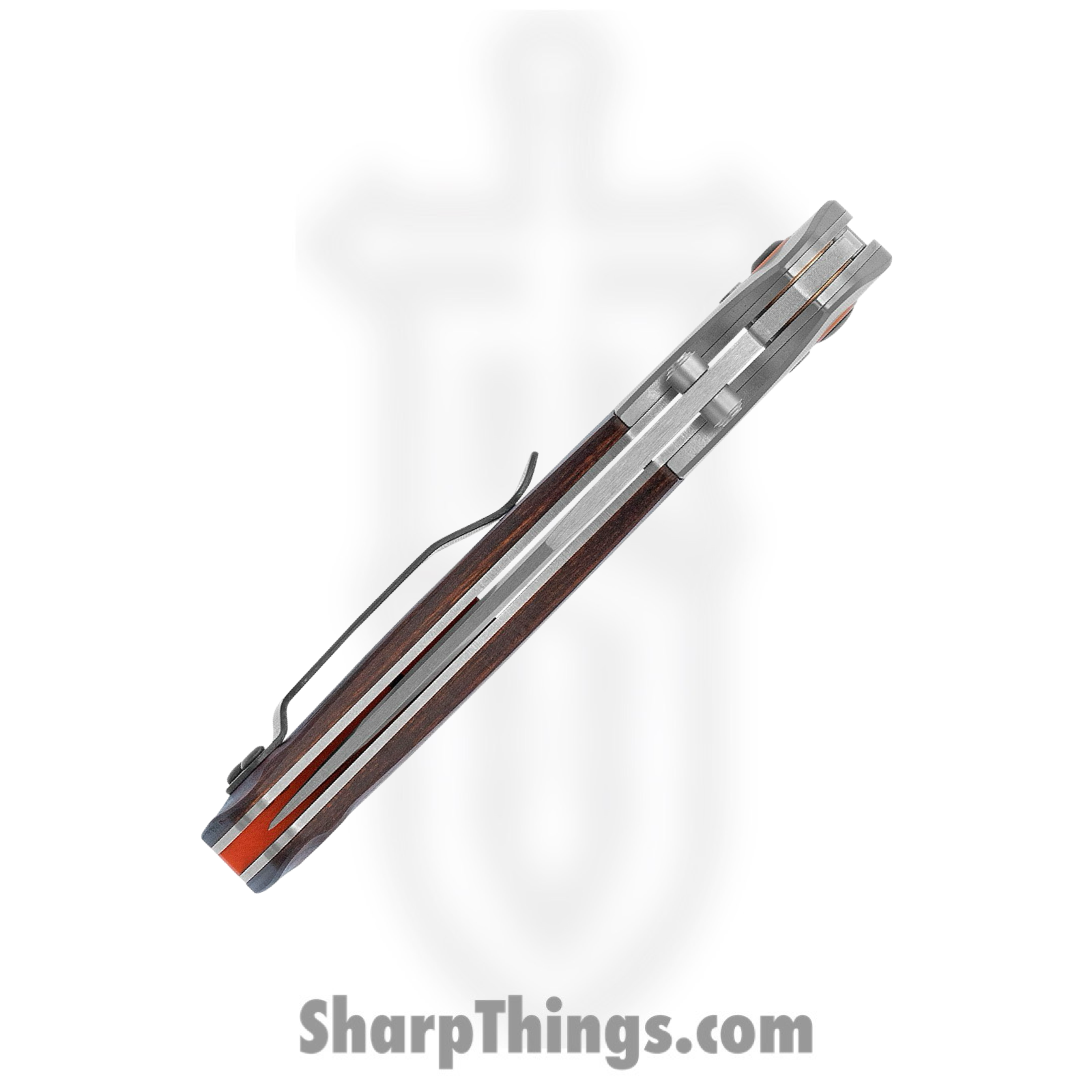 Benchmade - 15085-2 - Mini Crooked River - Folding Knife - CPM S30V Satin Clip Point - Dymondwood - Brown - Image 4