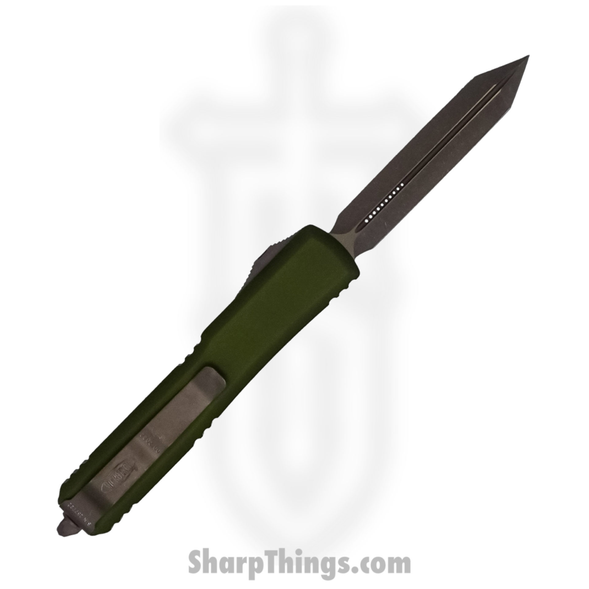 Microtech - 223-13APOD - Ultratech - OTF Auto - Elmax, M390, 204P Bronze Apocalyptic Spartan - 6061-T6 Aluminum - OD Green - Image 4