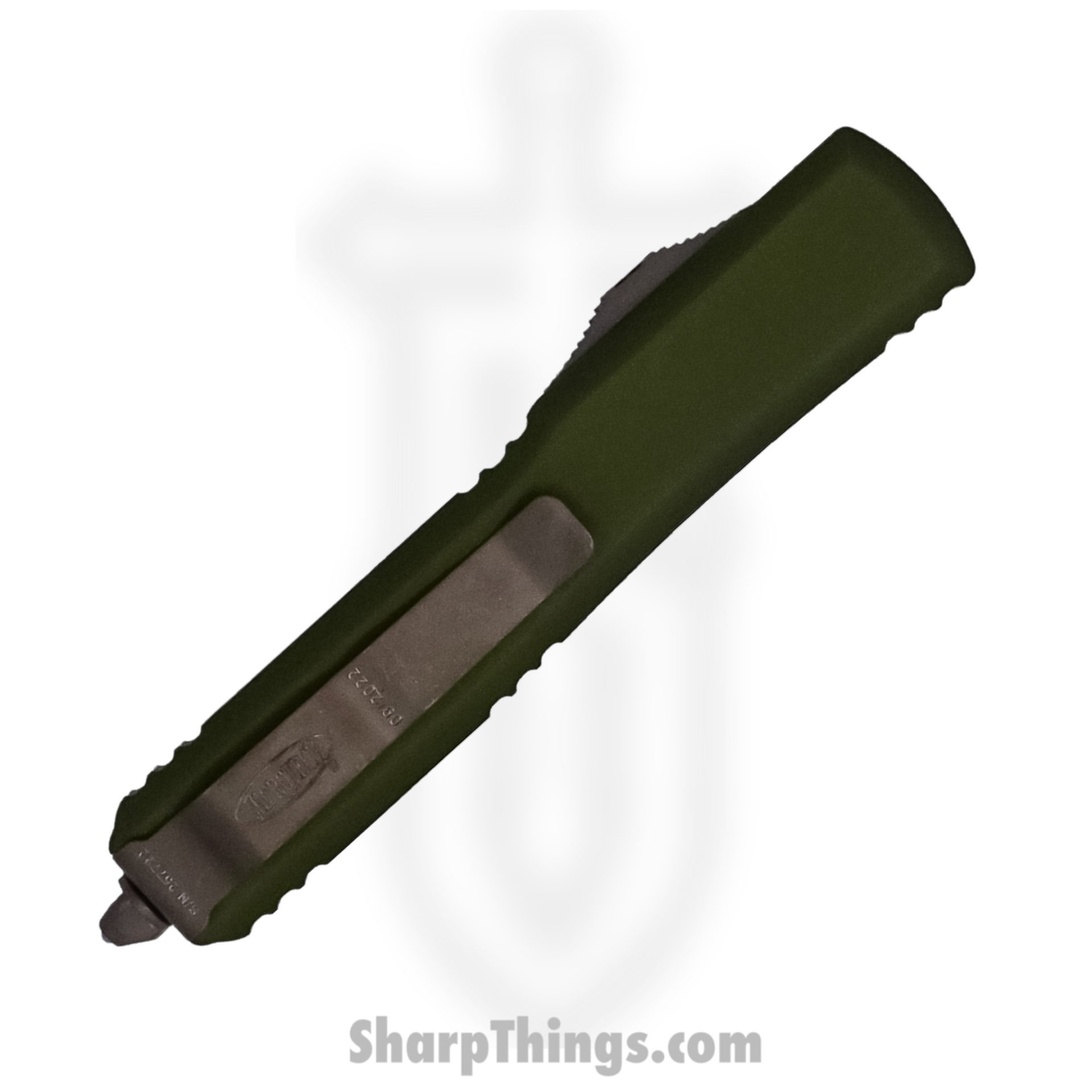 Microtech - 223-13APOD - Ultratech - OTF Auto - Elmax, M390, 204P Bronze Apocalyptic Spartan - 6061-T6 Aluminum - OD Green - Image 3