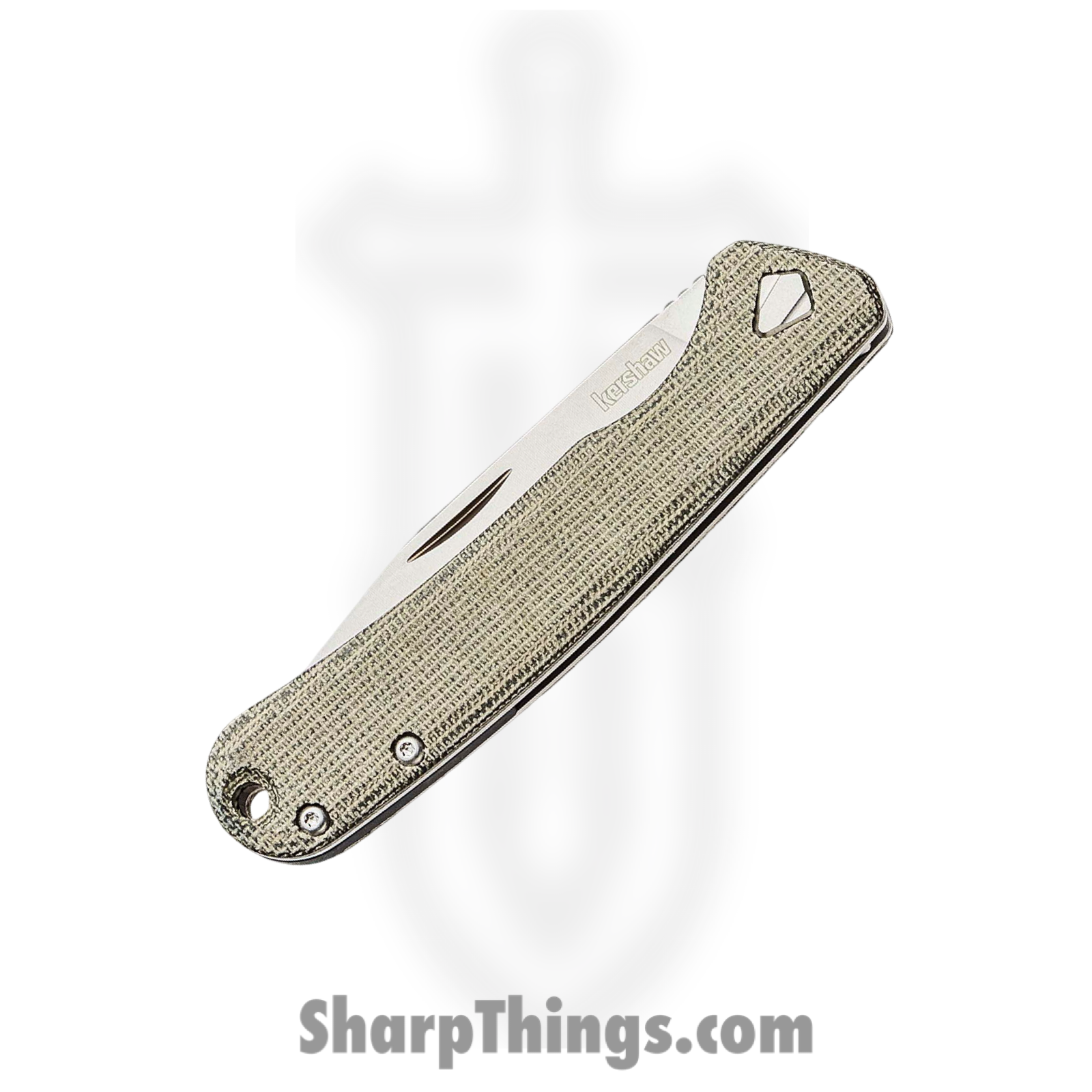 Kershaw - 4320 - Federalist Folder Knife - CPM154 Micarta - Green - Image 2