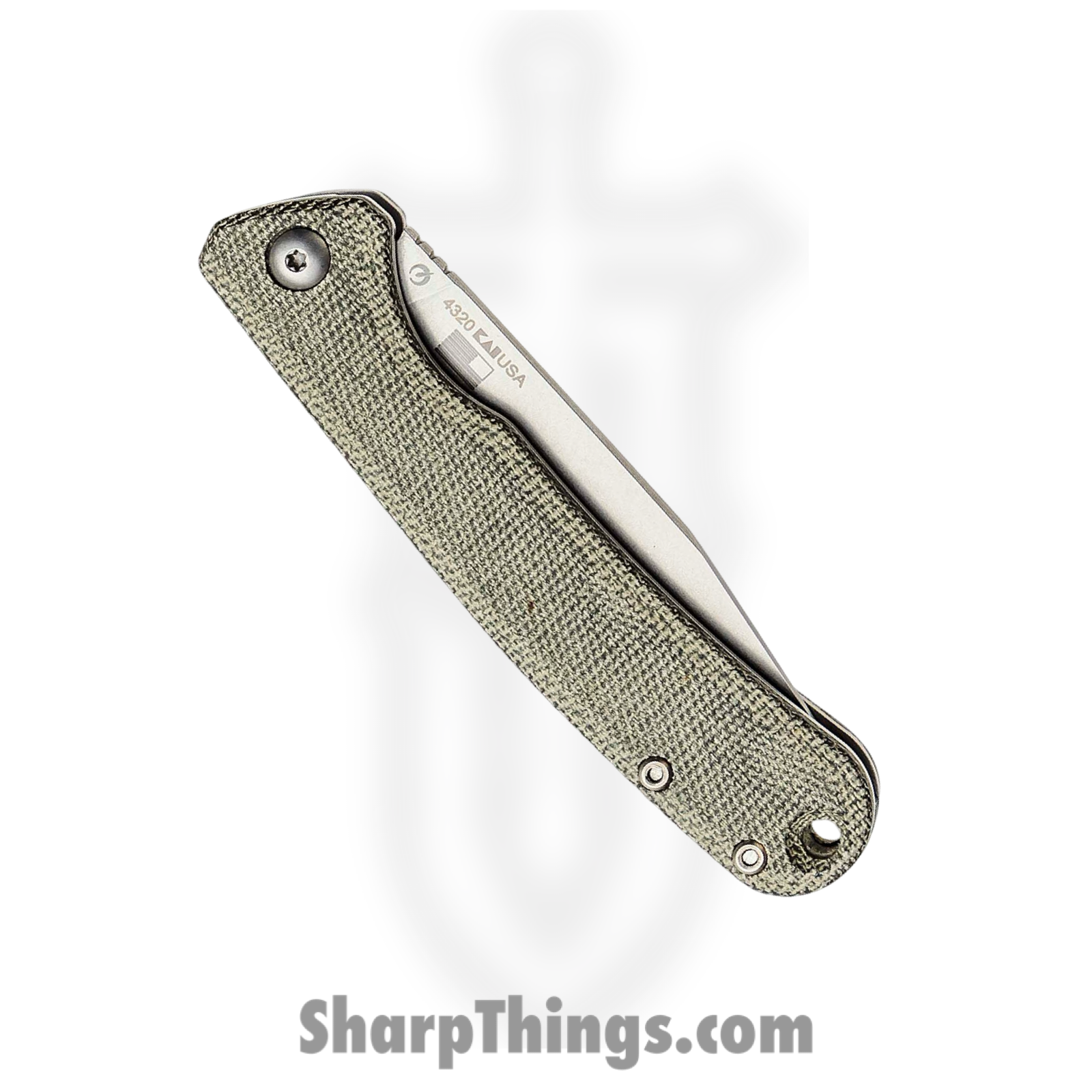 Kershaw - 4320 - Federalist Folder Knife - CPM154 Micarta - Green - Image 3