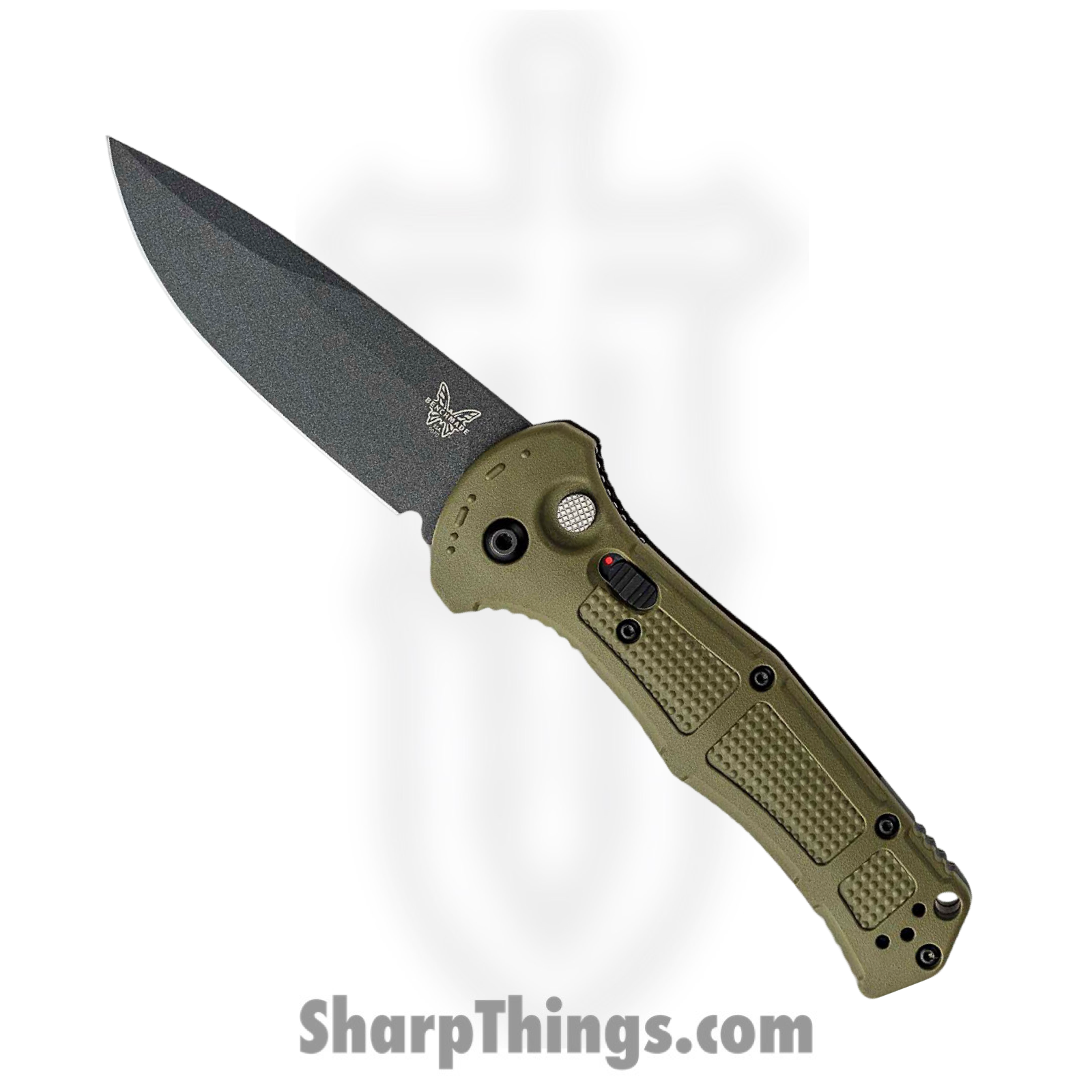 Benchmade - 9070BK-1 - Claymore - Automatic Knife - D2 Coated Drop Point - Grivory - Green