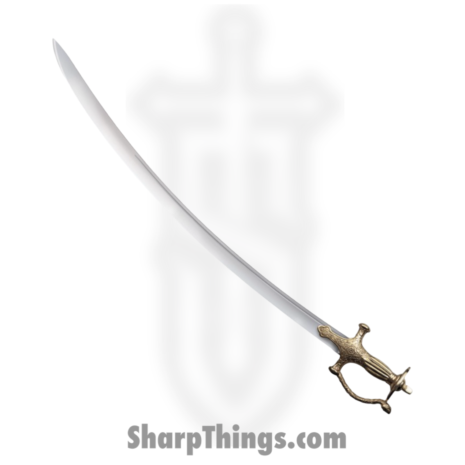 Cold Steel - CS88EITB - Talwar Sword - Fixed Blade Knife - 1090 HC Satin Sword - Brass - Bronze