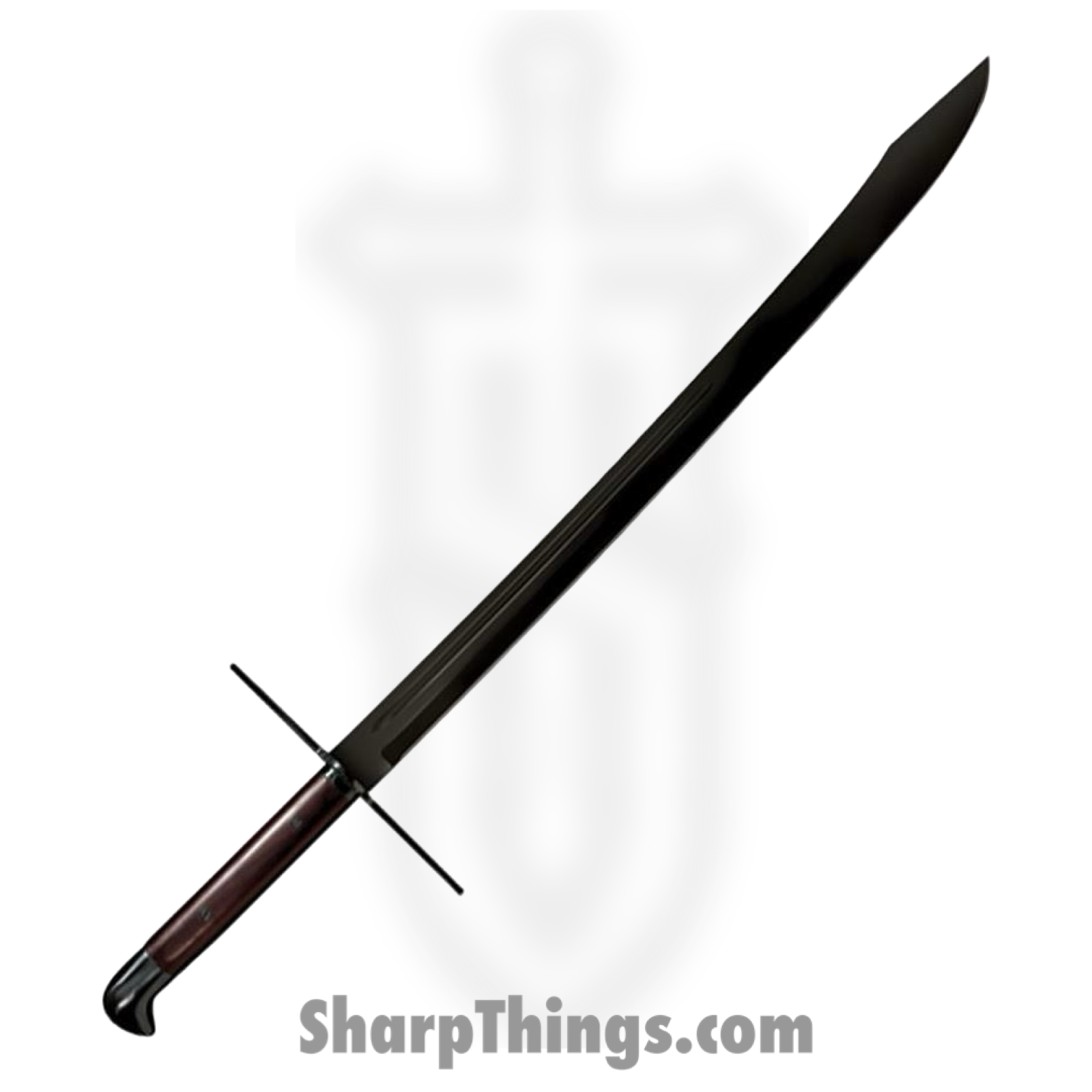 Cold Steel - CS88GMSM - MMA Grosse Messer - Fixed Blade Knife - 1055 HC Coated Sword - Rosewood - Brown