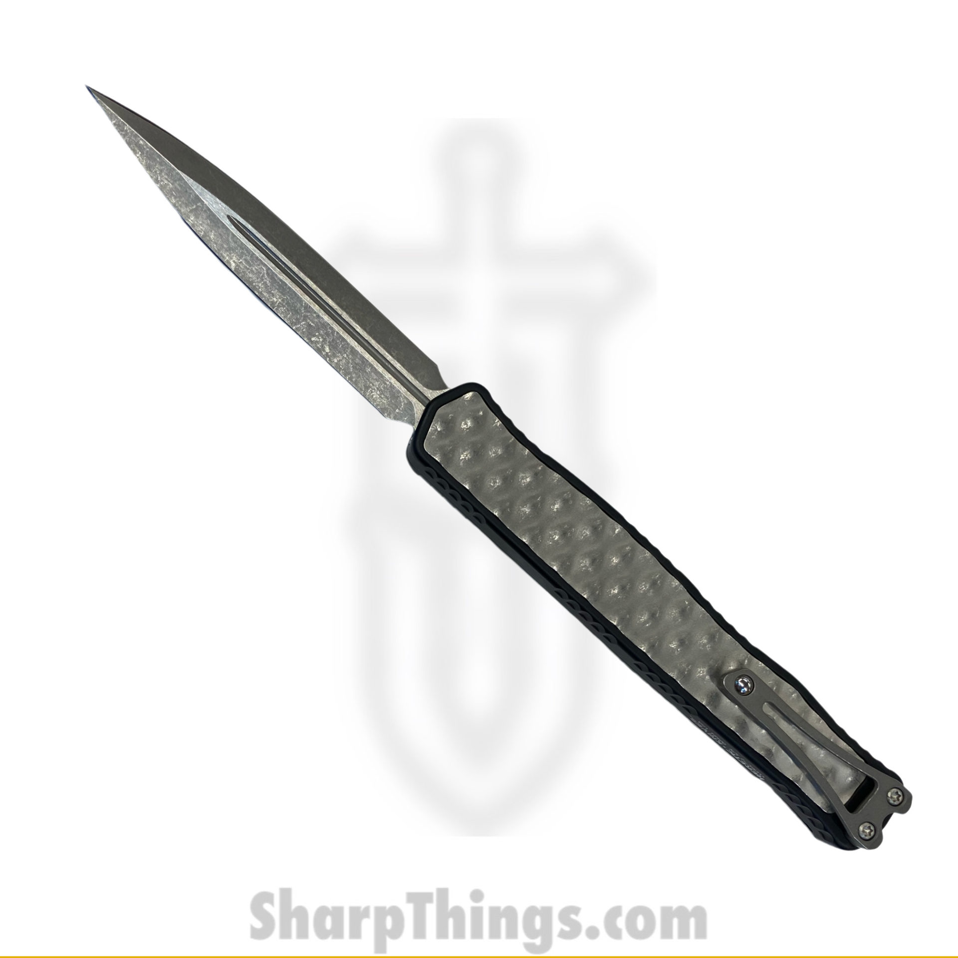 Heretic Knives - H020-5A - Cleric II - OTF Automatic - Magnacut D/E - Aluminum - Battleworn Black - Image 2