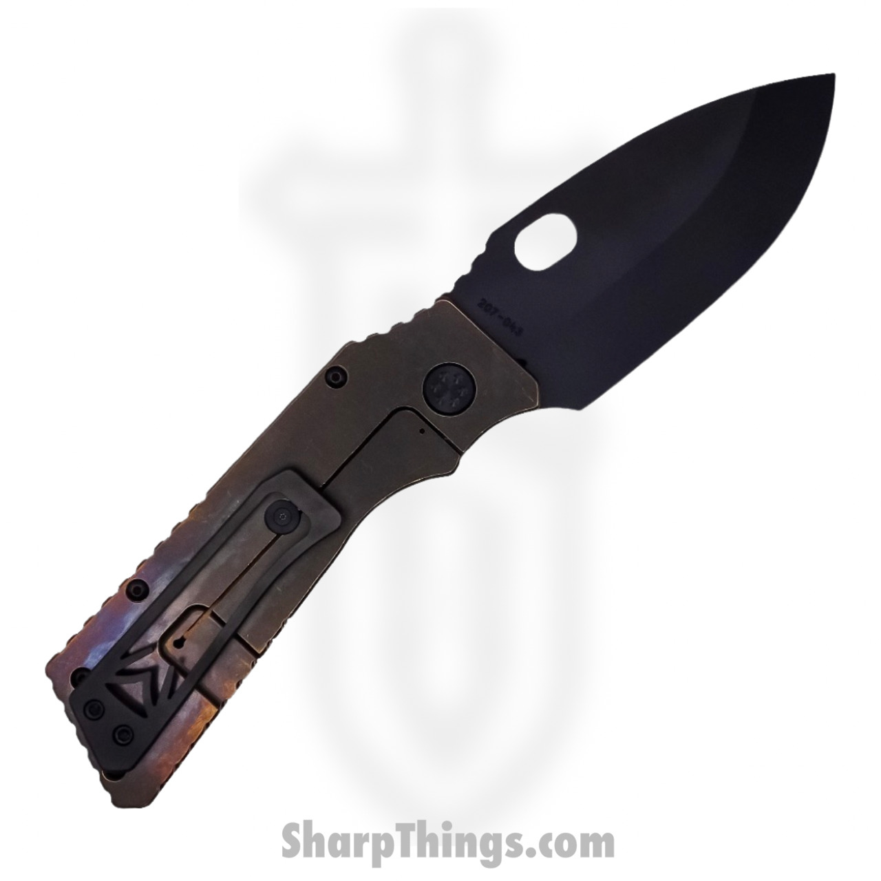 Medford Knife - MK014SPQ-36A1-TPCP-Q4 - TFF-1 Tactical Fighting Folder Knife - S35VN PVD - "We The People" - Image 2