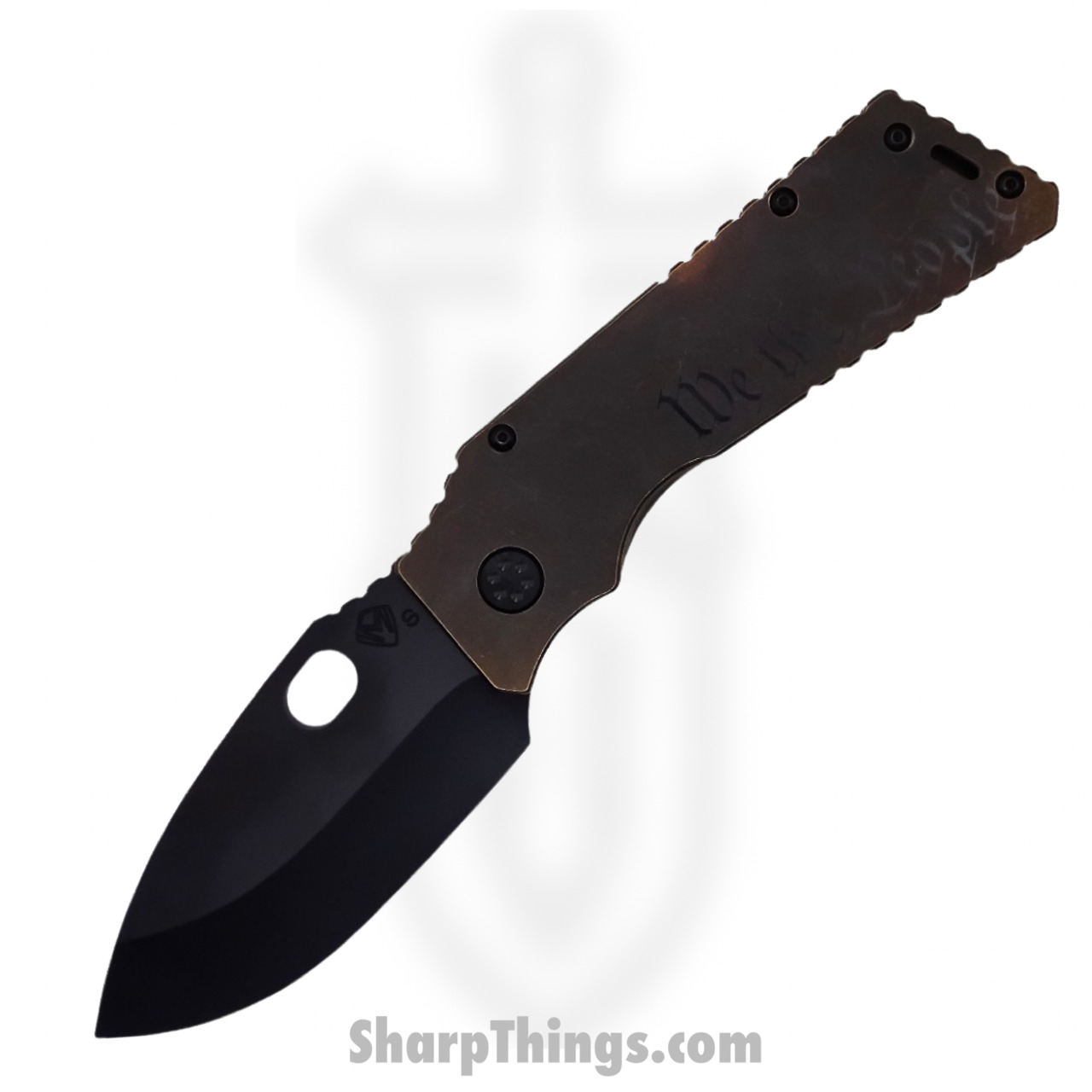 Medford Knife - MK014SPQ-36A1-TPCP-Q4 - TFF-1 Tactical Fighting Folder Knife - S35VN PVD - "We The People"