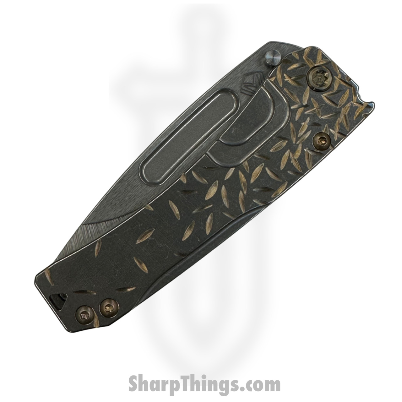 Medford Knife - MK2014TD-01TM-T1C1-Q4 - Slim Midi Drop Point Folder - Tumbled S45VN - "Jasmine Fade" - Image 3