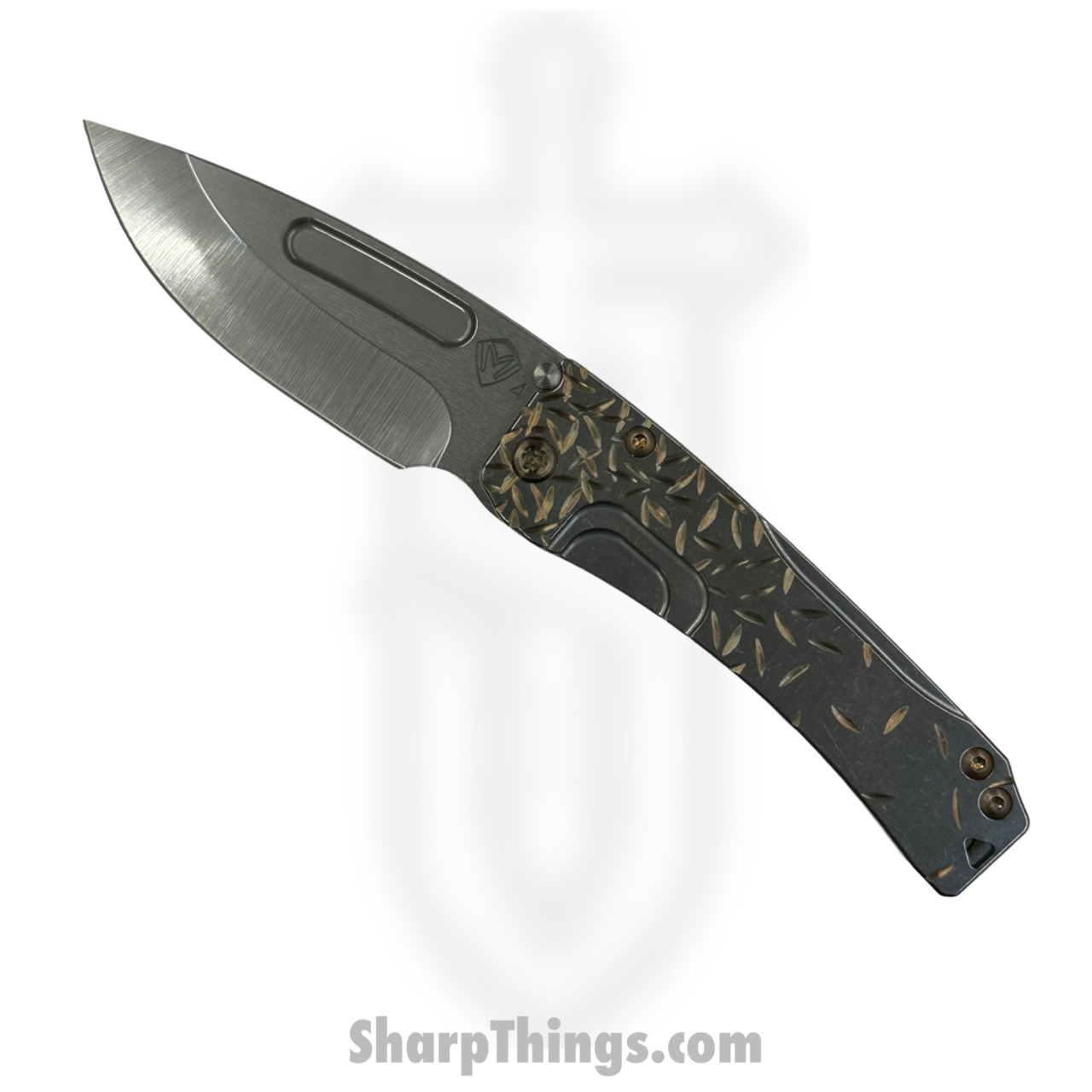 Medford Knife - MK2014TD-01TM-T1C1-Q4 - Slim Midi Drop Point Folder - Tumbled S45VN - "Jasmine Fade"