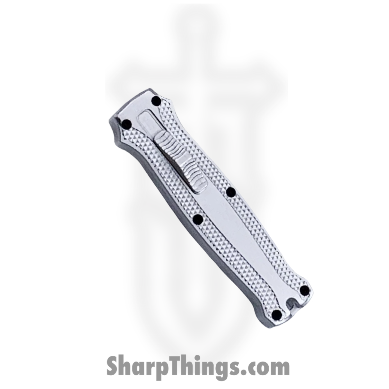 VOC - M-6-SR - Might Mini - OTF Auto - Stainless Coated Dagger - Aluminum - Gray - Image 3