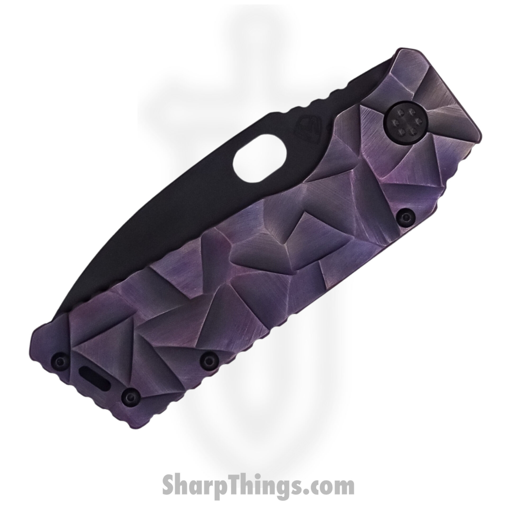 Medford Knife - MK014SPQ-38A3-TPCP-Q4 - TFF-1 Tactical Fighting Folder Knife - S35VN PVD - Violet "Stain Glass" - Image 4