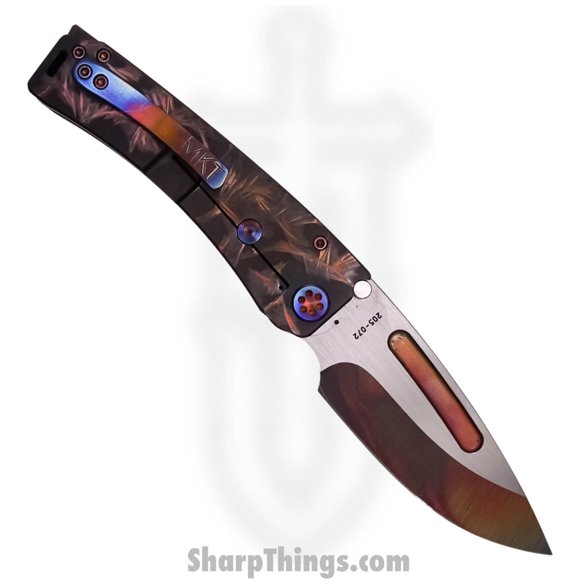 Vero Engineering - V-VAMFL-BS$-FK-0227-S - Axon Mini Frame Lock - Folding Knife - Blackwash M390 Sheepsfoot - Titanium - Stonewash - Image 21