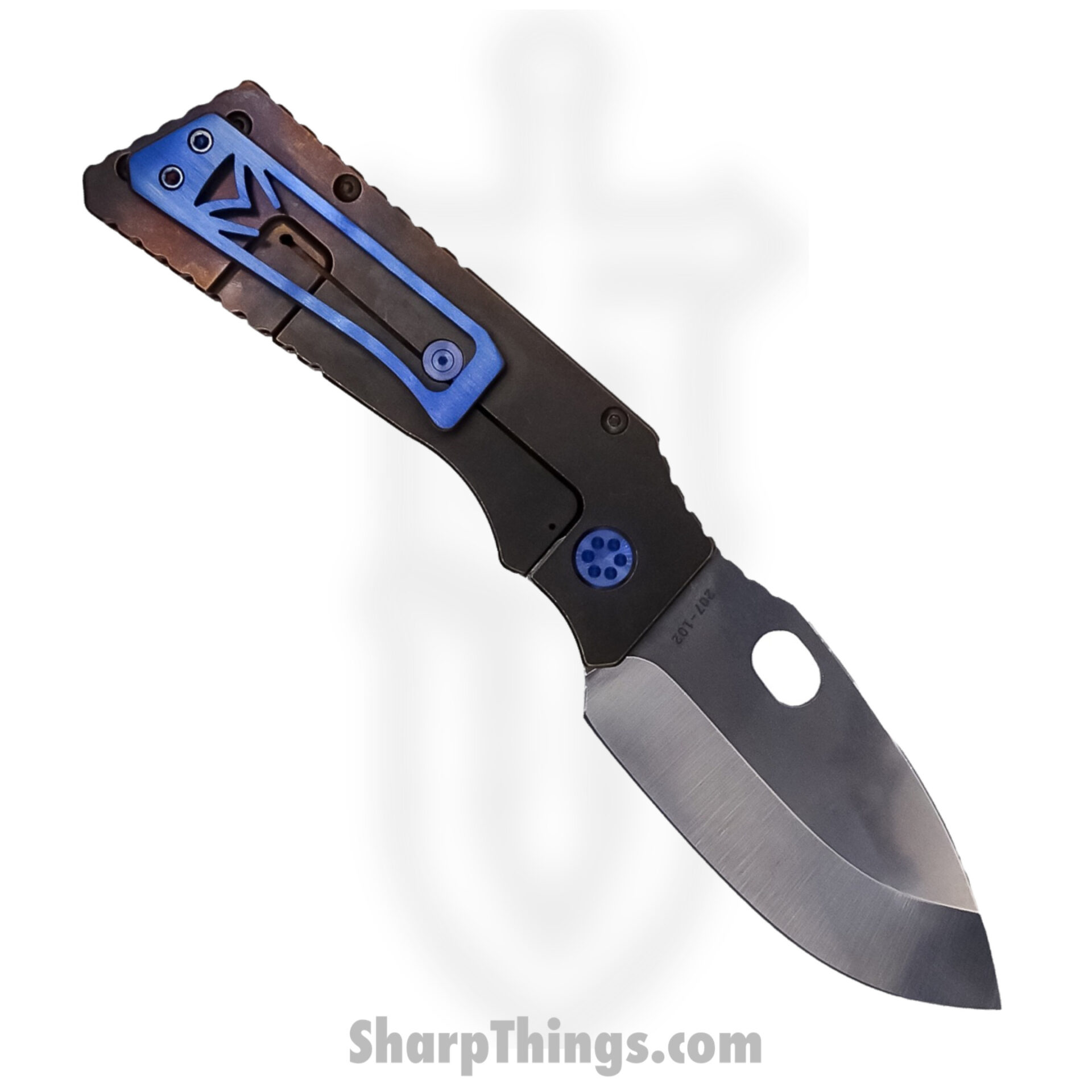 Medford Knife - MK014STQ-36A1-T2C2-Q4 - TFF-1 Tactical Fighting Folder Knife - S35VN Tumbled - Bronze "Full-Color American Flag" - Image 2