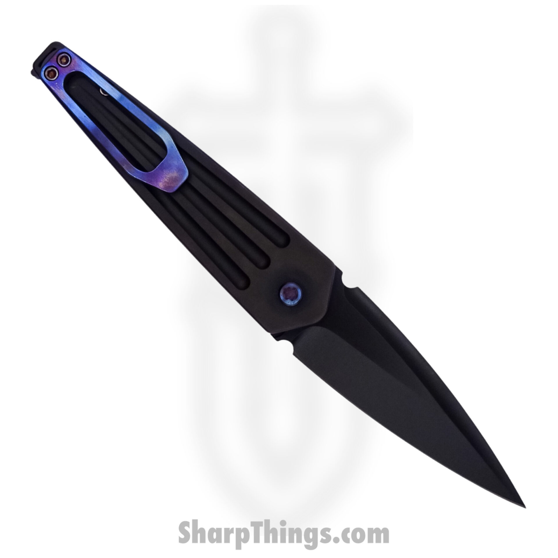 Medford Knife - MK2094PQ-38PV-TFCF-BP - Nosferatu Auto - S45VN PVD Blade - Violet - Image 2