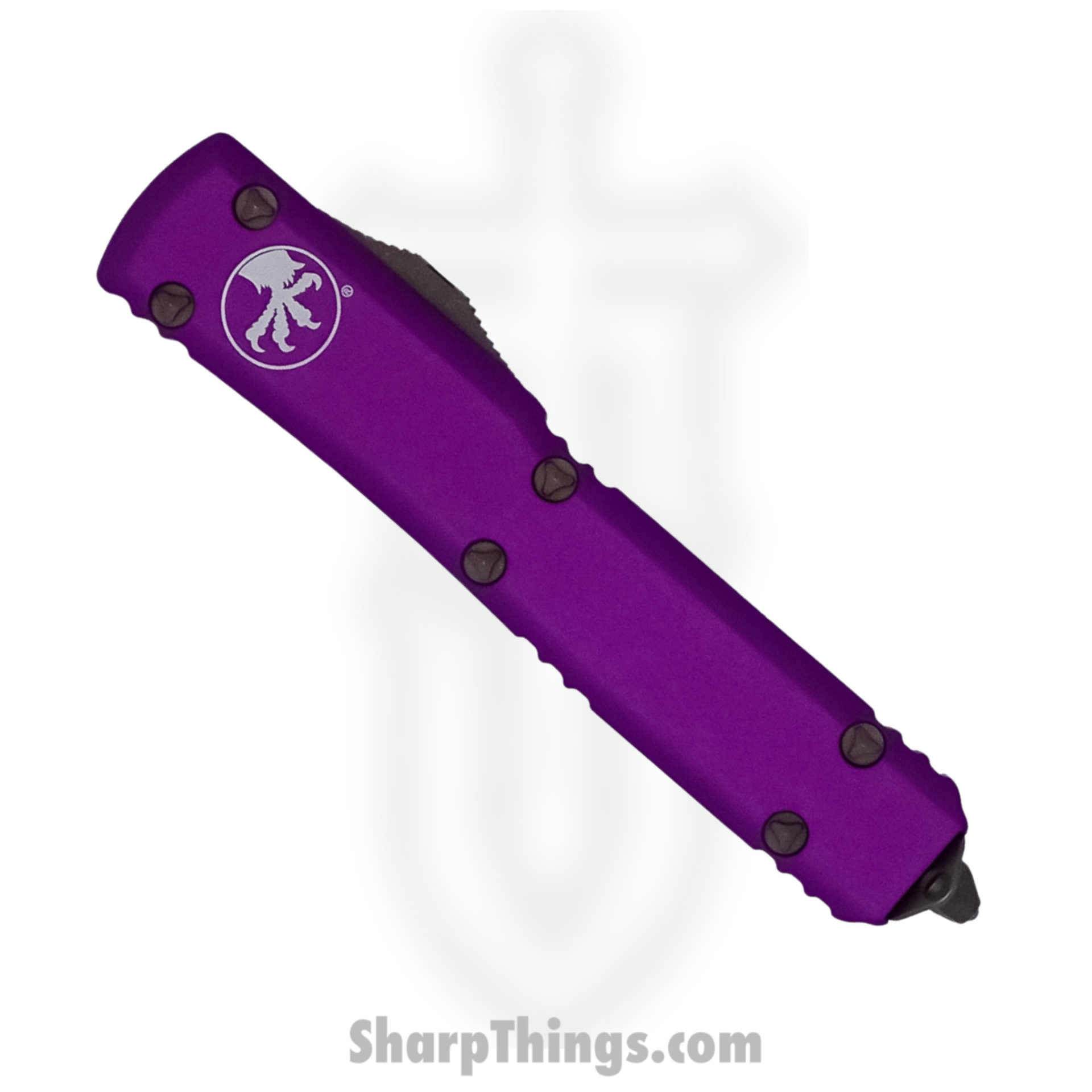 Microtech - 223-13APVI - Ultratech - OTF Auto - Elmax, M390, 204P Bronze Apocalyptic Spartan - 6061-T6 Aluminum - Violet - Image 4